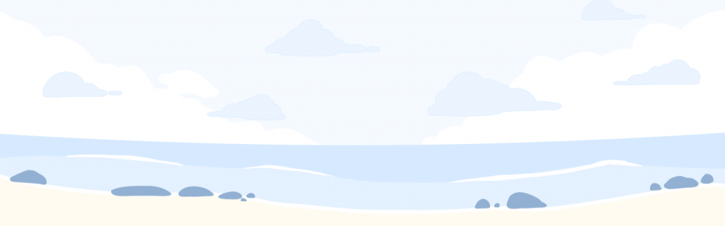 An illustration of a beach 
