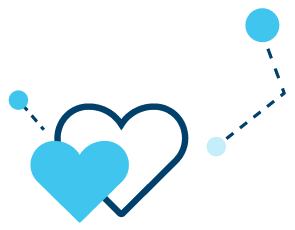 Blue heart icon